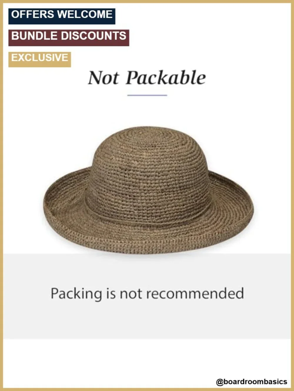 Women's Wide Brim Sun Hat, Natural Raffia & Straw, Adjustable